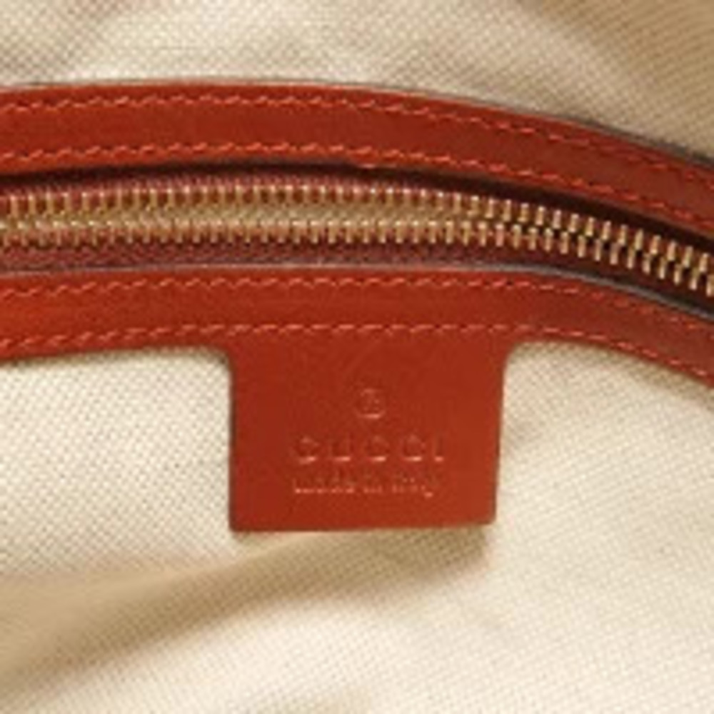 Gucci GG Canvas Glitter Heart Charm Tote Bag Brown - Picture 8 of 11